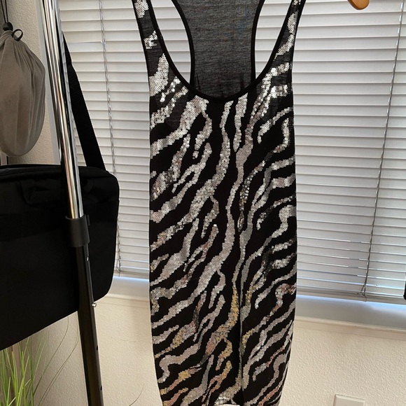 “WOMENS POETRY SEQUENCED MINI DRESS” - Picture 1 of 10